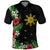 Tropical Hawaii and Philippines Polo Shirt Kanaka Maoli and Sun Badge Batok Tattoo Colorful