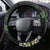 Tropical Hawaii and Philippines Steering Wheel Cover Kanaka Maoli and Sun Badge Batok Tattoo Colorful