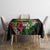 Tropical Hawaii and Philippines Tablecloth Kanaka Maoli and Sun Badge Batok Tattoo Colorful