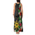 Tropical Hawaii and Philippines Tank Maxi Dress Kanaka Maoli and Sun Badge Batok Tattoo Colorful