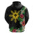 Tropical Hawaii and Philippines Zip Hoodie Kanaka Maoli and Sun Badge Batok Tattoo Colorful