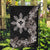 Tropical Hawaii and Philippines Garden Flag Kanaka Maoli and Sun Badge Batok Tattoo Grayscale