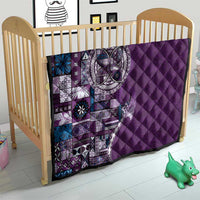Samoan Siapo Art Tattoo Polynesian Pattern Quilt Purple Color LT03 - Polynesian Pride