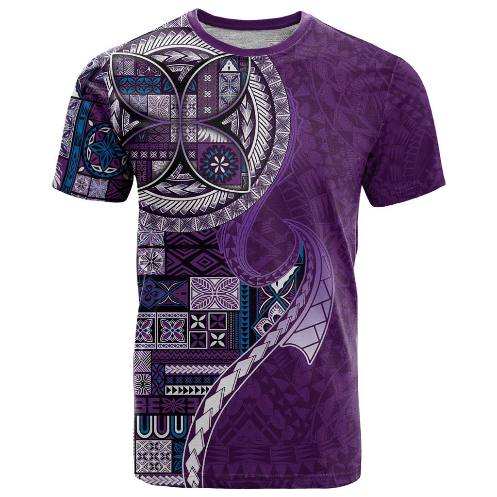 Samoan Siapo Art Tattoo Polynesian Pattern T Shirt Purple Color LT03 Purple - Polynesian Pride