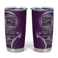 Samoan Siapo Art Tattoo Polynesian Pattern Tumbler Cup Purple Color LT03 Purple - Polynesian Pride