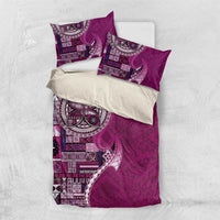 Samoan Siapo Art Tattoo Polynesian Pattern Bedding Set Pink Color LT03 US Twin 172cm x 218cm Pink - Polynesian Pride
