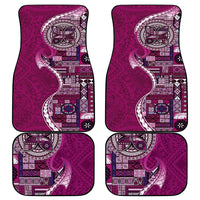 Samoan Siapo Art Tattoo Polynesian Pattern Car Mats Pink Color LT03 - Polynesian Pride
