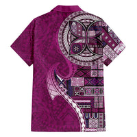 Samoan Siapo Art Tattoo Polynesian Pattern Hawaiian Shirt Pink Color LT03 - Polynesian Pride