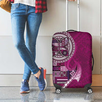 Samoan Siapo Art Tattoo Polynesian Pattern Luggage Cover Pink Color LT03 - Polynesian Pride