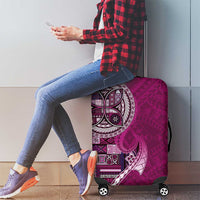 Samoan Siapo Art Tattoo Polynesian Pattern Luggage Cover Pink Color LT03 - Polynesian Pride