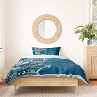 Samoan Siapo Art Tattoo Polynesian Pattern Bedding Set Teal Color LT03 - Polynesian Pride