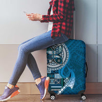 Samoan Siapo Art Tattoo Polynesian Pattern Luggage Cover Teal Color LT03 - Polynesian Pride