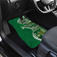 Samoan Siapo Art Tattoo Polynesian Pattern Car Mats Green Color LT03 - Polynesian Pride
