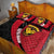 Papua New Guinea Mask Festival Quilt Bed Set Papua Niugini Tribe Mask Melanesian Pattern