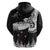 New Zealand Kea Bird Zip Hoodie Maori Tattoo and Silver Fern Black Color