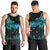 New Zealand Kea Bird Men Tank Top Maori Tattoo and Silver Fern Paua Shell Style