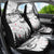 New Zealand Kea Bird Car Seat Cover Maori Tattoo and Silver Fern White Color