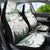 New Zealand Kea Bird Car Seat Cover Maori Tattoo and Silver Fern Green Color