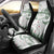 New Zealand Kea Bird Car Seat Cover Maori Tattoo and Silver Fern Green Color