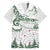 New Zealand Kea Bird Family Matching Off Shoulder Maxi Dress and Hawaiian Shirt Maori Tattoo and Silver Fern Green Color