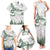 New Zealand Kea Bird Family Matching Tank Maxi Dress and Hawaiian Shirt Maori Tattoo and Silver Fern Green Color