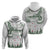 New Zealand Kea Bird Hoodie Maori Tattoo and Silver Fern Green Color