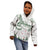 New Zealand Kea Bird Kid Hoodie Maori Tattoo and Silver Fern Green Color