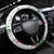 New Zealand Kea Bird Steering Wheel Cover Maori Tattoo and Silver Fern Green Color