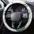 New Zealand Kea Bird Steering Wheel Cover Maori Tattoo and Silver Fern Green Color