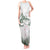 New Zealand Kea Bird Tank Maxi Dress Maori Tattoo and Silver Fern Green Color