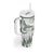 New Zealand Kea Bird Tumbler With Handle Maori Tattoo and Silver Fern Green Color