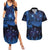 New Zealand Kea Bird Couples Matching Summer Maxi Dress and Hawaiian Shirt Maori Tattoo and Silver Fern Matariki Style