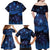 New Zealand Kea Bird Family Matching Off Shoulder Maxi Dress and Hawaiian Shirt Maori Tattoo and Silver Fern Matariki Style