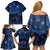 New Zealand Kea Bird Family Matching Off Shoulder Short Dress and Hawaiian Shirt Maori Tattoo and Silver Fern Matariki Style