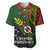 Papua New Guinea Chimbu Province Baseball Jersey PNG Birds Of Paradise Polynesian Arty Style LT03 Green - Polynesian Pride