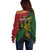 Custom Papua New Guinea Chimbu Province Off Shoulder Sweater PNG Birds Of Paradise Polynesian Arty Style LT03 - Polynesian Pride