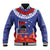 FAST Party Samoa Baseball Jacket Ula Fala Teuila Polynesian Tapa Pattern