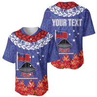 FAST Party Samoa Baseball Jersey Ula Fala Teuila Polynesian Tapa Pattern LT03 - Polynesian Pride