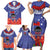 FAST Party Samoa Family Matching Short Sleeve Bodycon Dress and Hawaiian Shirt Ula Fala Teuila Polynesian Tapa Pattern