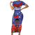 FAST Party Samoa Family Matching Short Sleeve Bodycon Dress and Hawaiian Shirt Ula Fala Teuila Polynesian Tapa Pattern