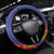 FAST Party Samoa Steering Wheel Cover Ula Fala Teuila Polynesian Tapa Pattern