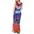 FAST Party Samoa Tank Maxi Dress Ula Fala Teuila Polynesian Tapa Pattern