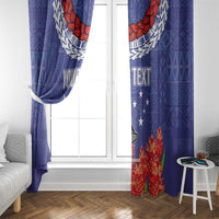 FAST Party Samoa Window Curtain Ula Fala Teuila Polynesian Tapa Pattern LT03 - Polynesian Pride
