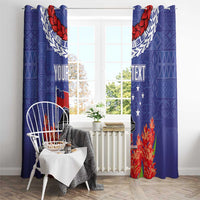 FAST Party Samoa Window Curtain Ula Fala Teuila Polynesian Tapa Pattern LT03 - Polynesian Pride