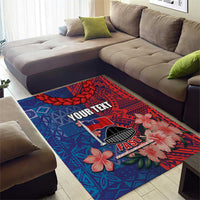 CHOGM FAST Samoa 2024 Area Rug Samoan Tapa Tribal and Ornament Pattern with Hibiscus LT03 - Polynesian Pride