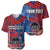 CHOGM FAST Samoa 2024 Baseball Jersey Samoan Tapa Tribal and Ornament Pattern with Hibiscus