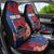 CHOGM FAST Samoa 2024 Car Seat Cover Samoan Tapa Tribal and Ornament Pattern with Hibiscus