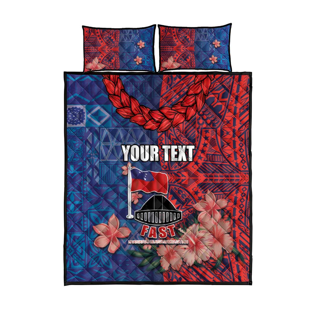 CHOGM FAST Samoa 2024 Quilt Bed Set Samoan Tapa Tribal and Ornament Pattern with Hibiscus LT03 - Polynesian Pride