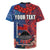 CHOGM FAST Samoa 2024 Rugby Jersey Samoan Tapa Tribal and Ornament Pattern with Hibiscus