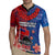 CHOGM FAST Samoa 2024 Rugby Jersey Samoan Tapa Tribal and Ornament Pattern with Hibiscus